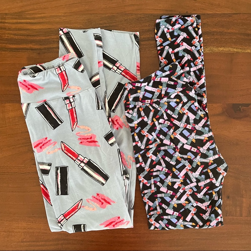 LuLaRoe One Size Leggings Bundle (2 Pair)